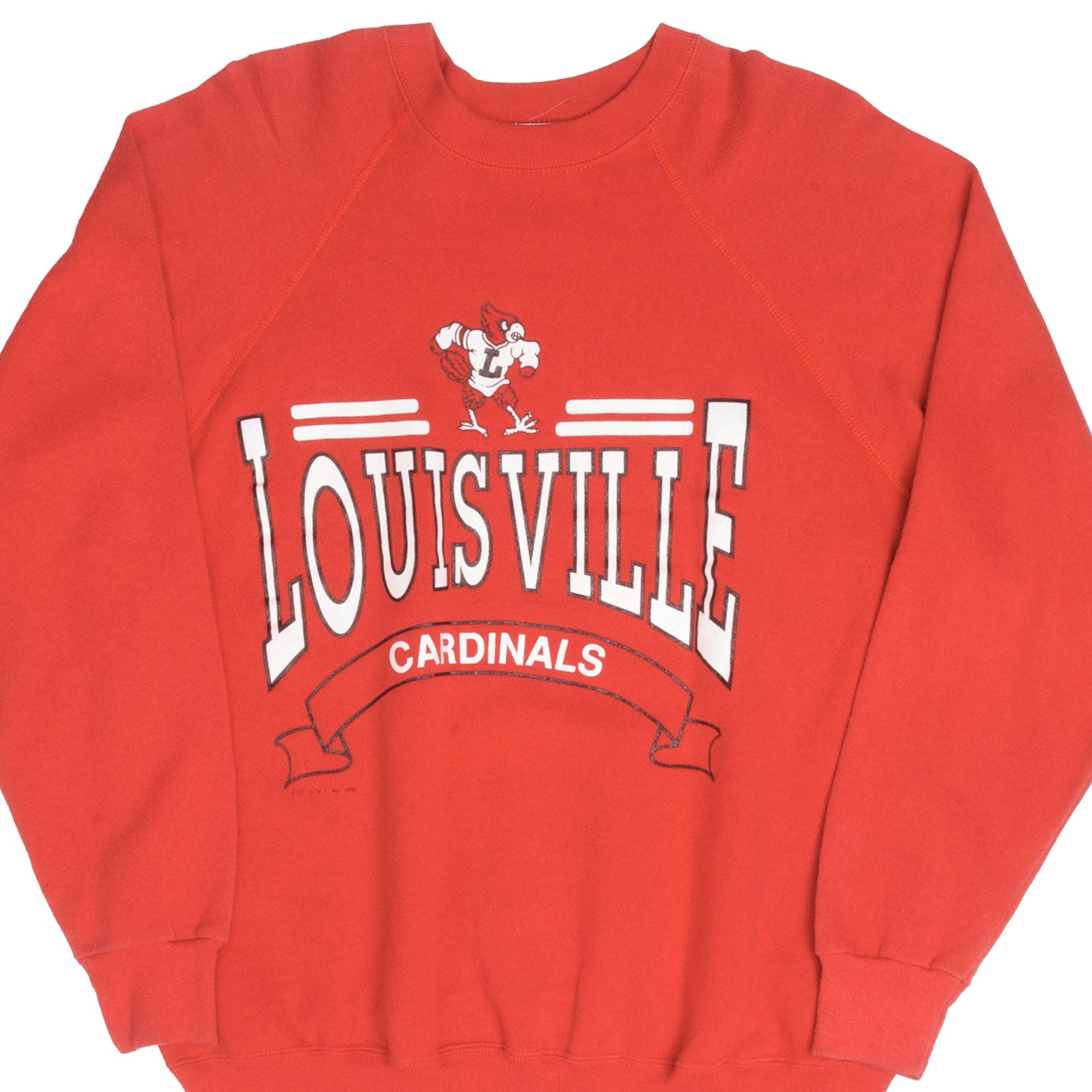 Champion Men's Louisville Cardinals Reverse Weave Crew Sweatshirt