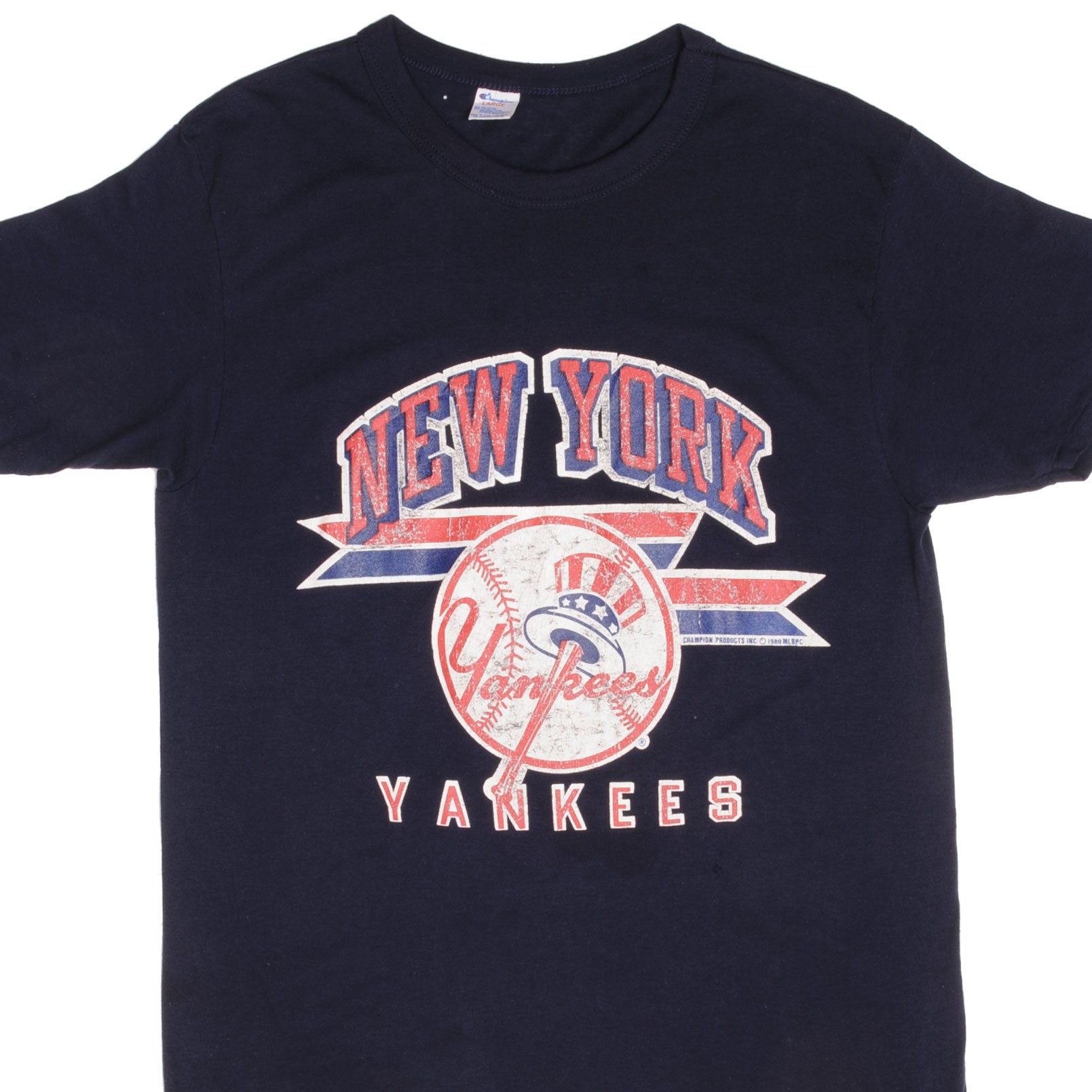 VINTAGE CHAMPION MLB NEW YORK YANKEES TEE SHIRT 1988 MEDIUM MADE