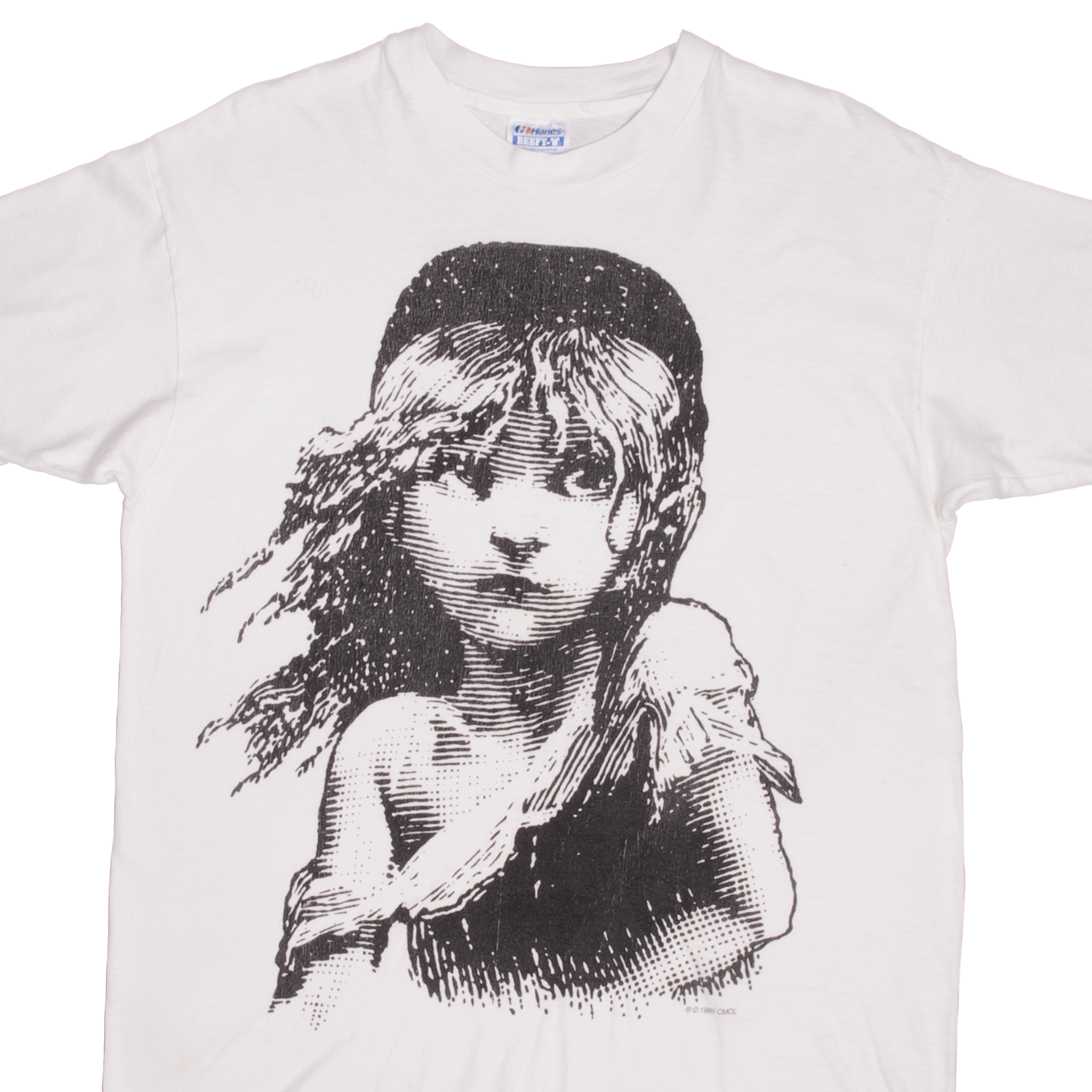 VINTAGE LES MISERABLES 1986 TEE SHIRT SIZE LARGE MADE IN USA