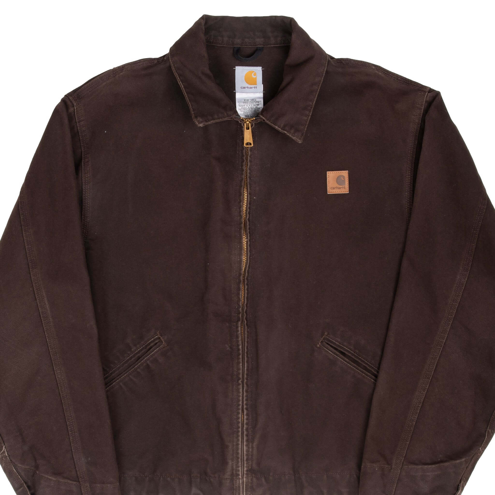 Vintage Carhartt Detroit selling Style Jacket Dark Brown - Large - Excellent Condition!