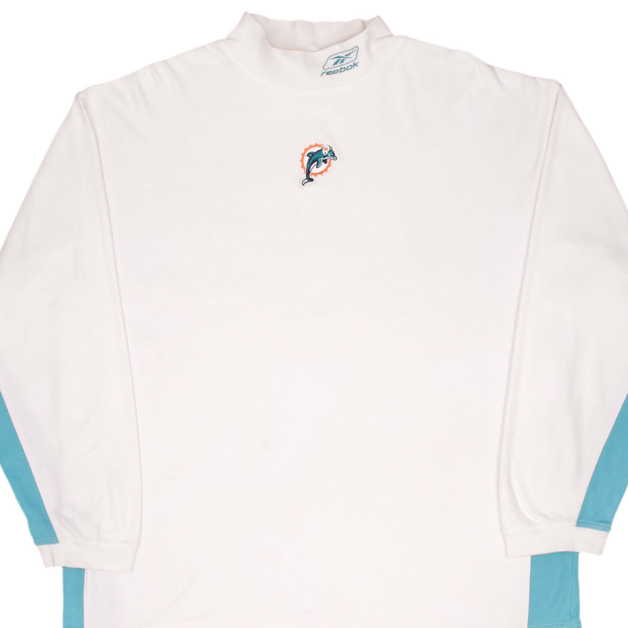 RARE NEW NWT 90'S 2XL Miami Dolphins ChalkLine 3/4 shops Zip Pull Over DEADSTOCK XXL