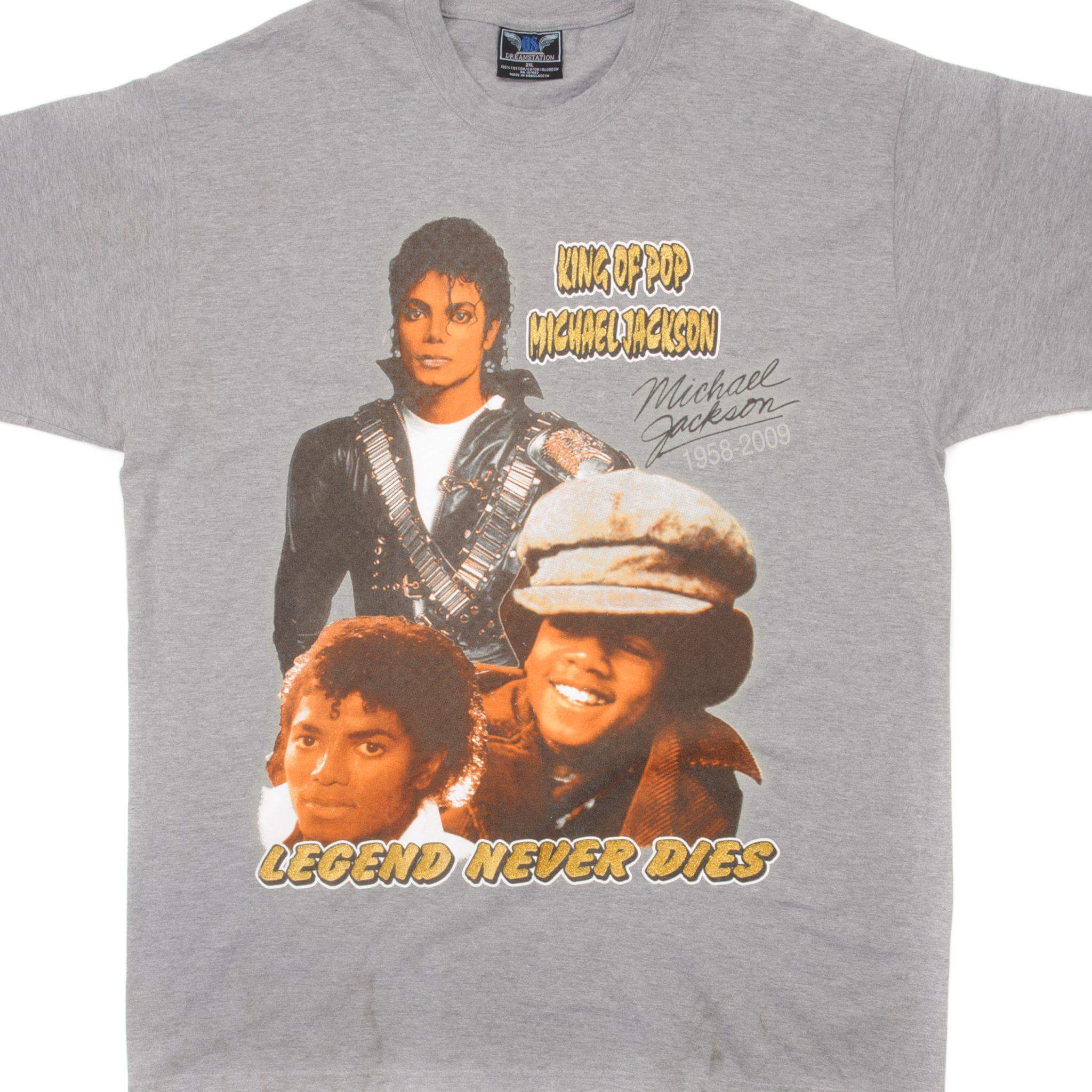 VINTAGE MICHAEL JACKSON KING OF POP TEE SHIRT SIZE XL – Vintage rare usa