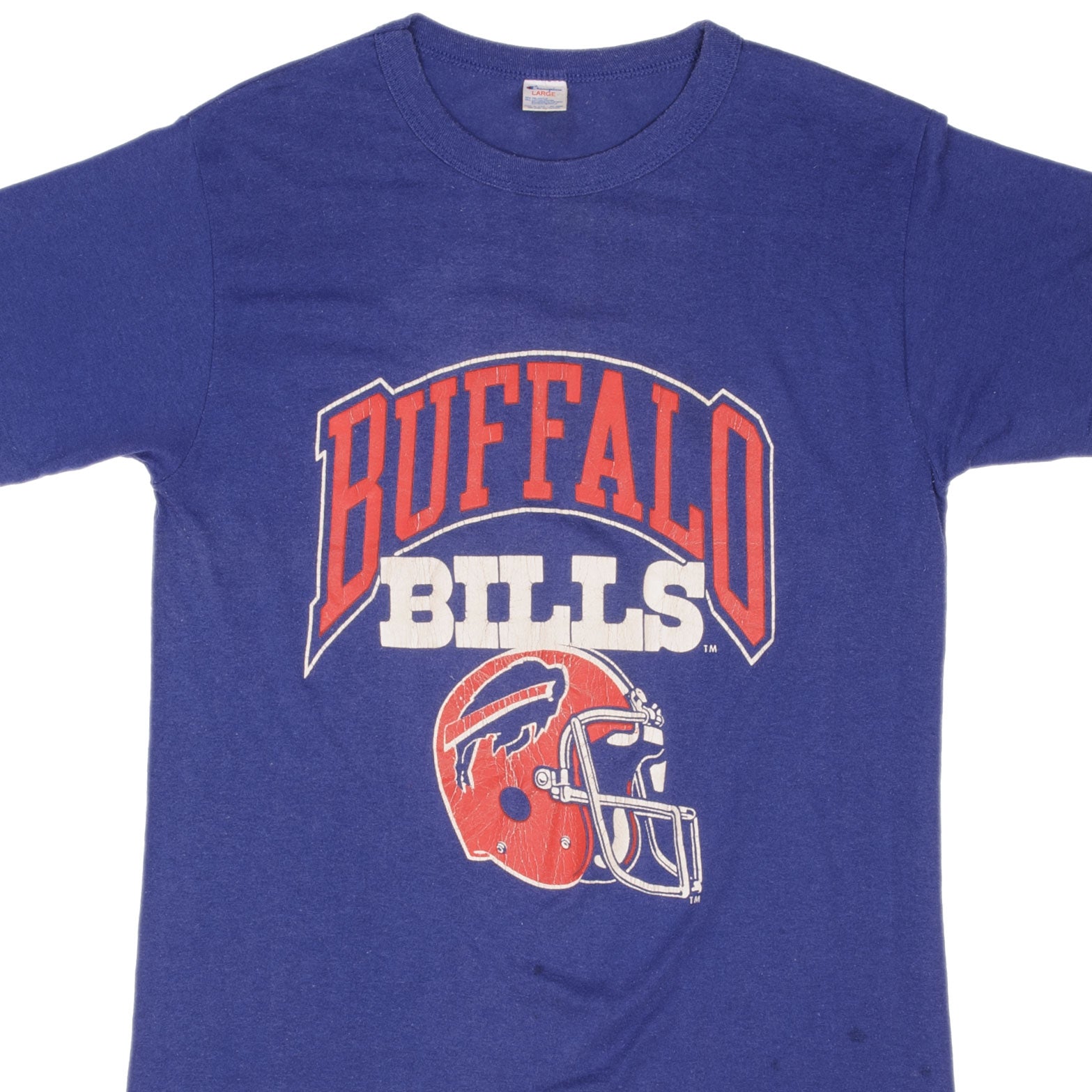 VINTAGE NFL BUFFALO BILLS 1980S CHAMPION TEE SHIRT SIZE MEDIUM MADE IN USA