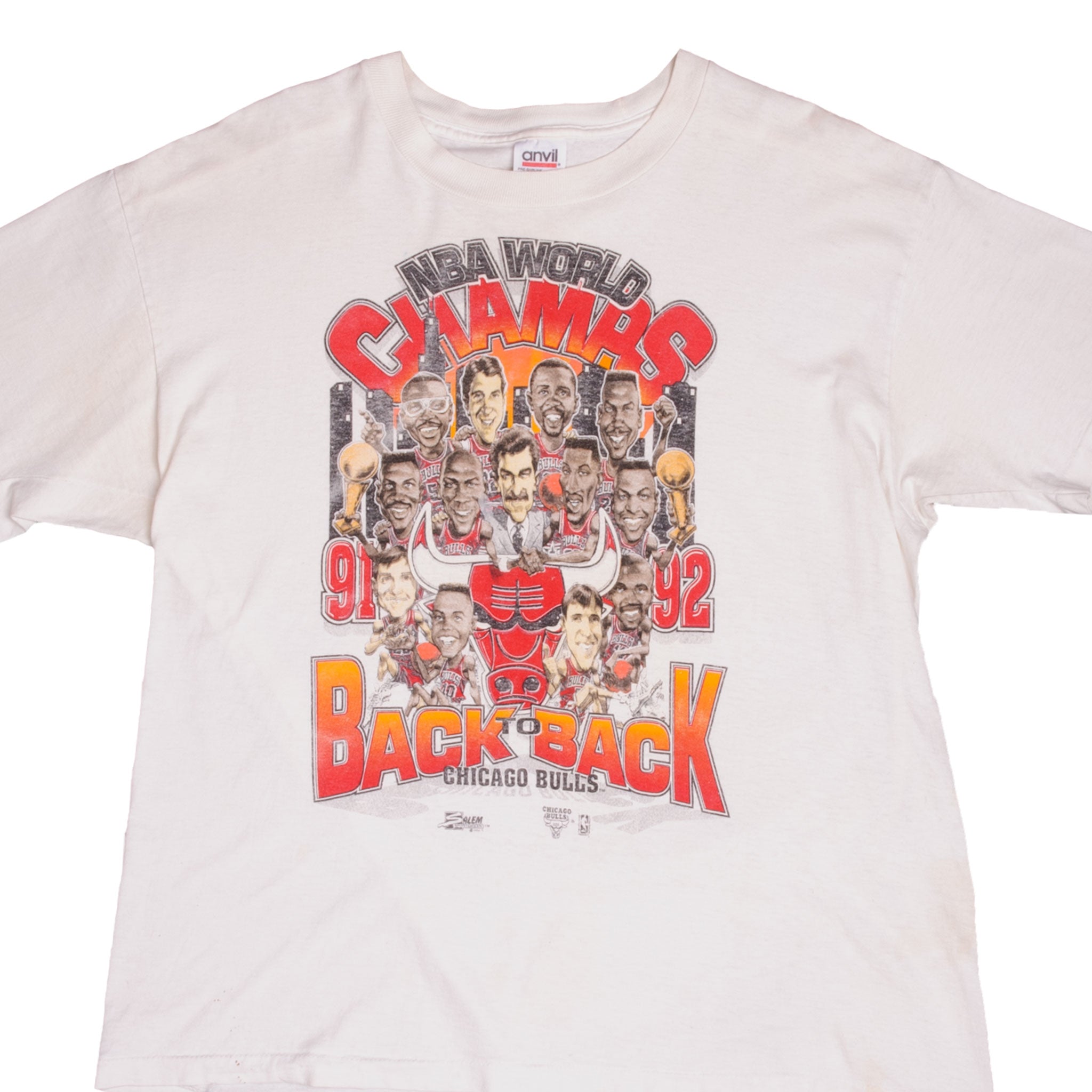 Vintage Starter NBA Chicago Bulls Champion Tee Shirt 1998 Size XL