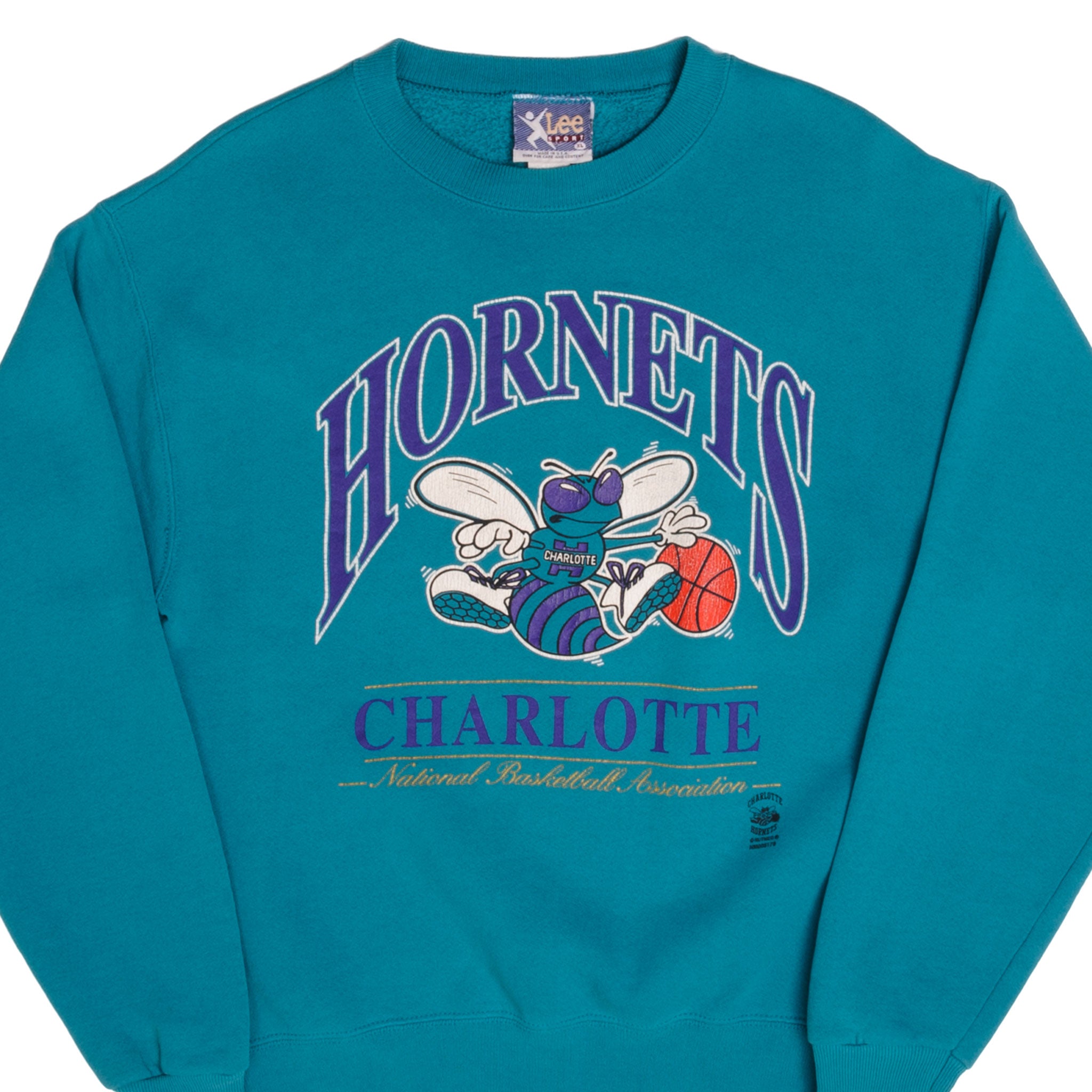 Vintage 90s Charlotte Hornets Sweatshirt NBA Crewneck 