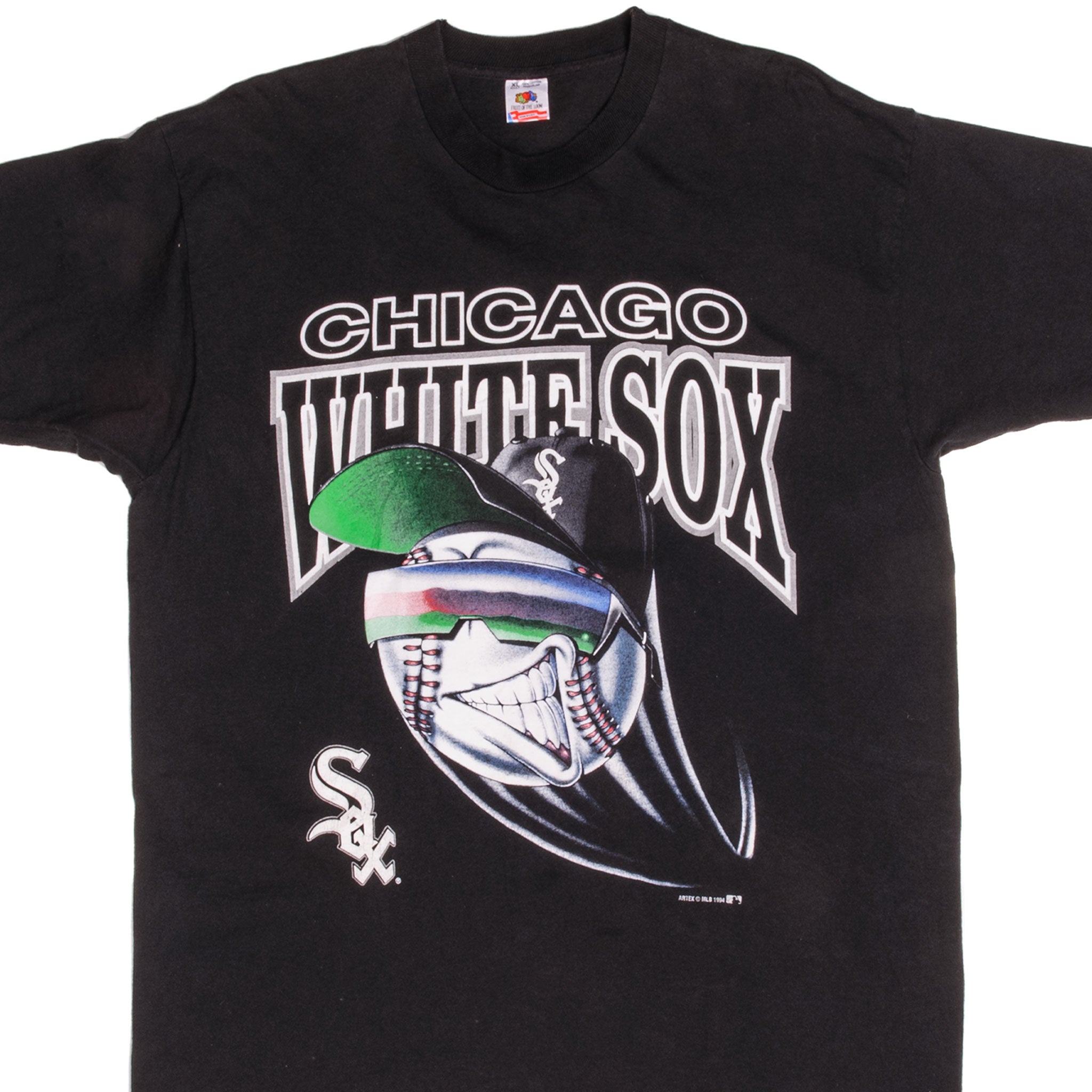 Vintage Chicago White Sox Nike Team MLB Center Check T Shirt Sz M Irish  Baseball