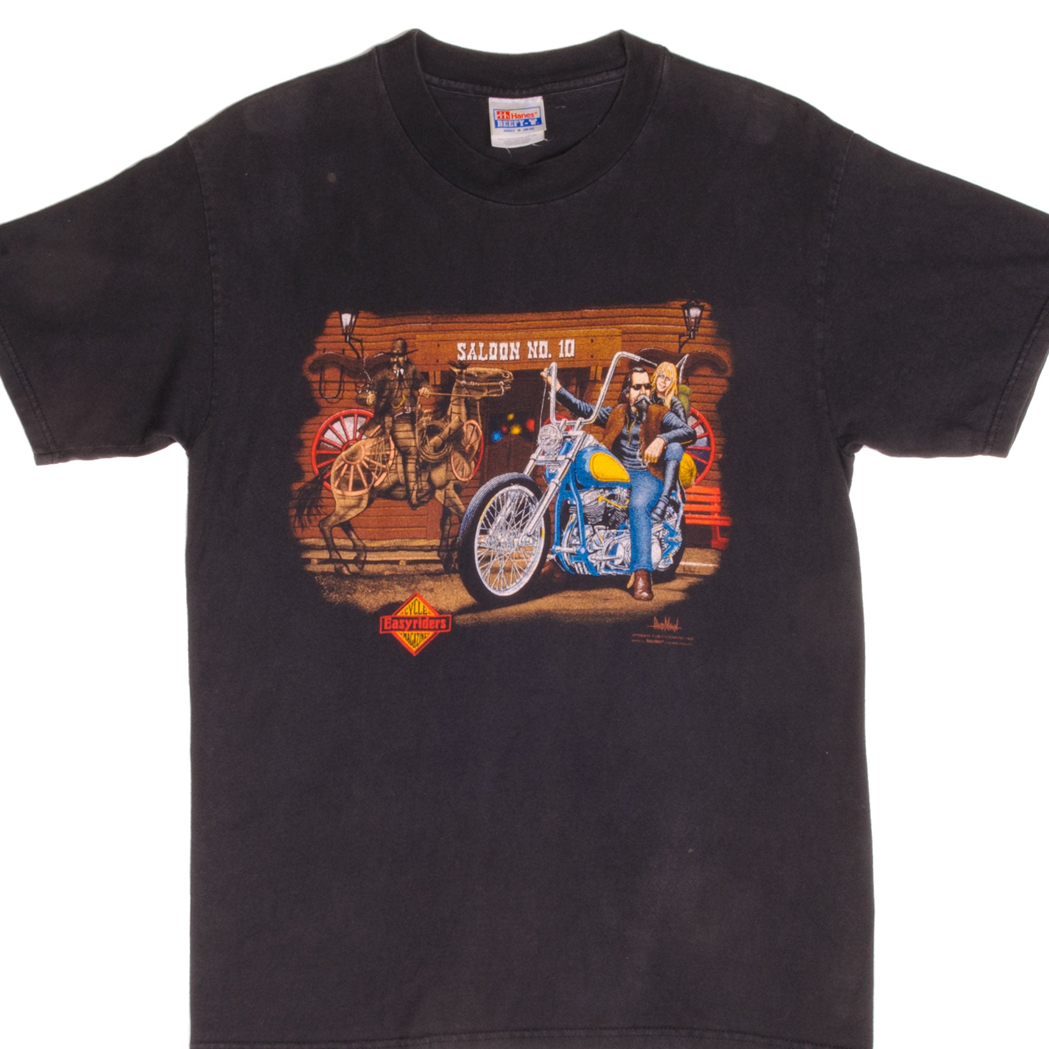 Vintage Easyriders Magazine T Shirt Hanes - Depop