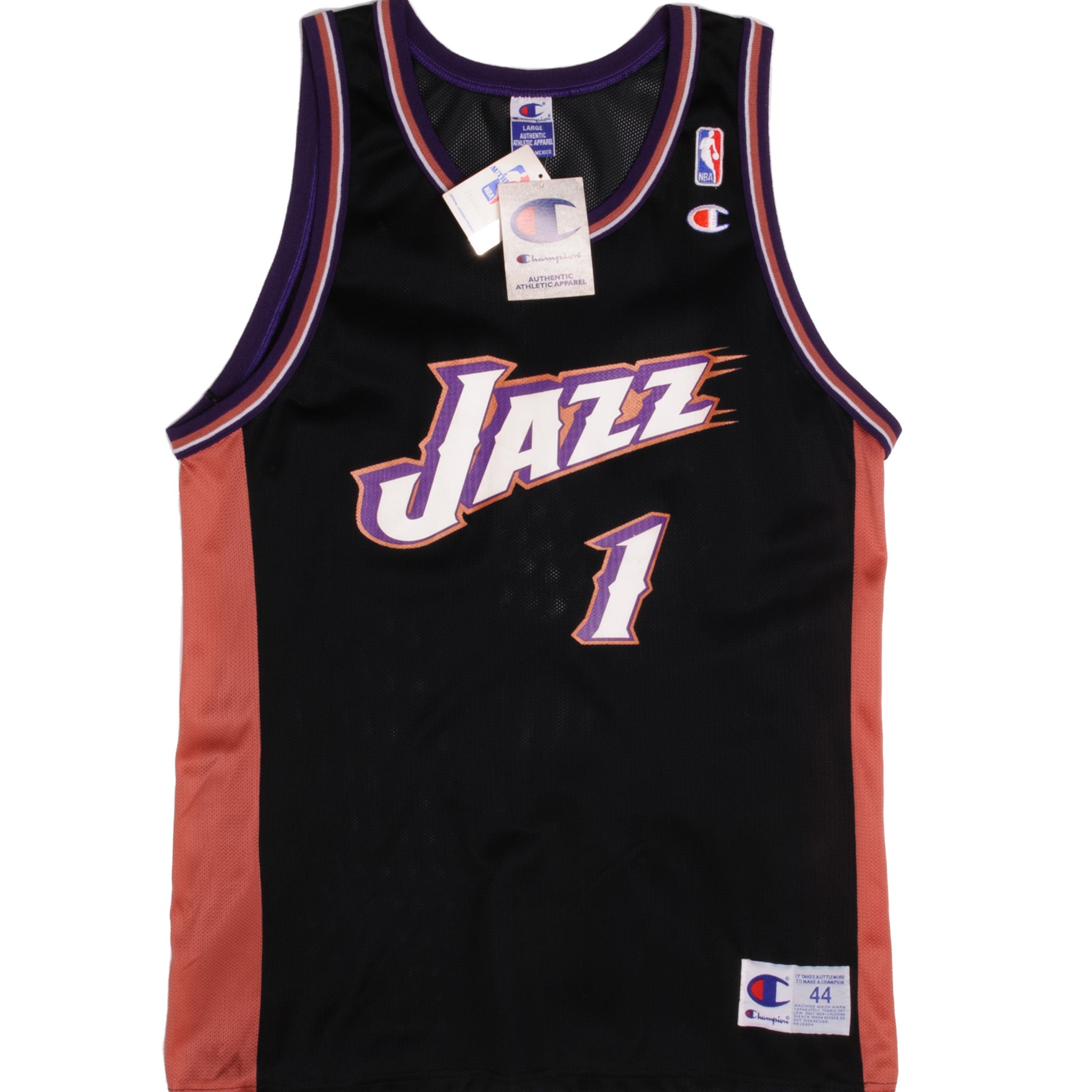 NWT 44/M NO NAME & #09 UTAH JAZZ CITY EDITION AUTHENTIC SWINGMAN NBA NIKE  JERSEY