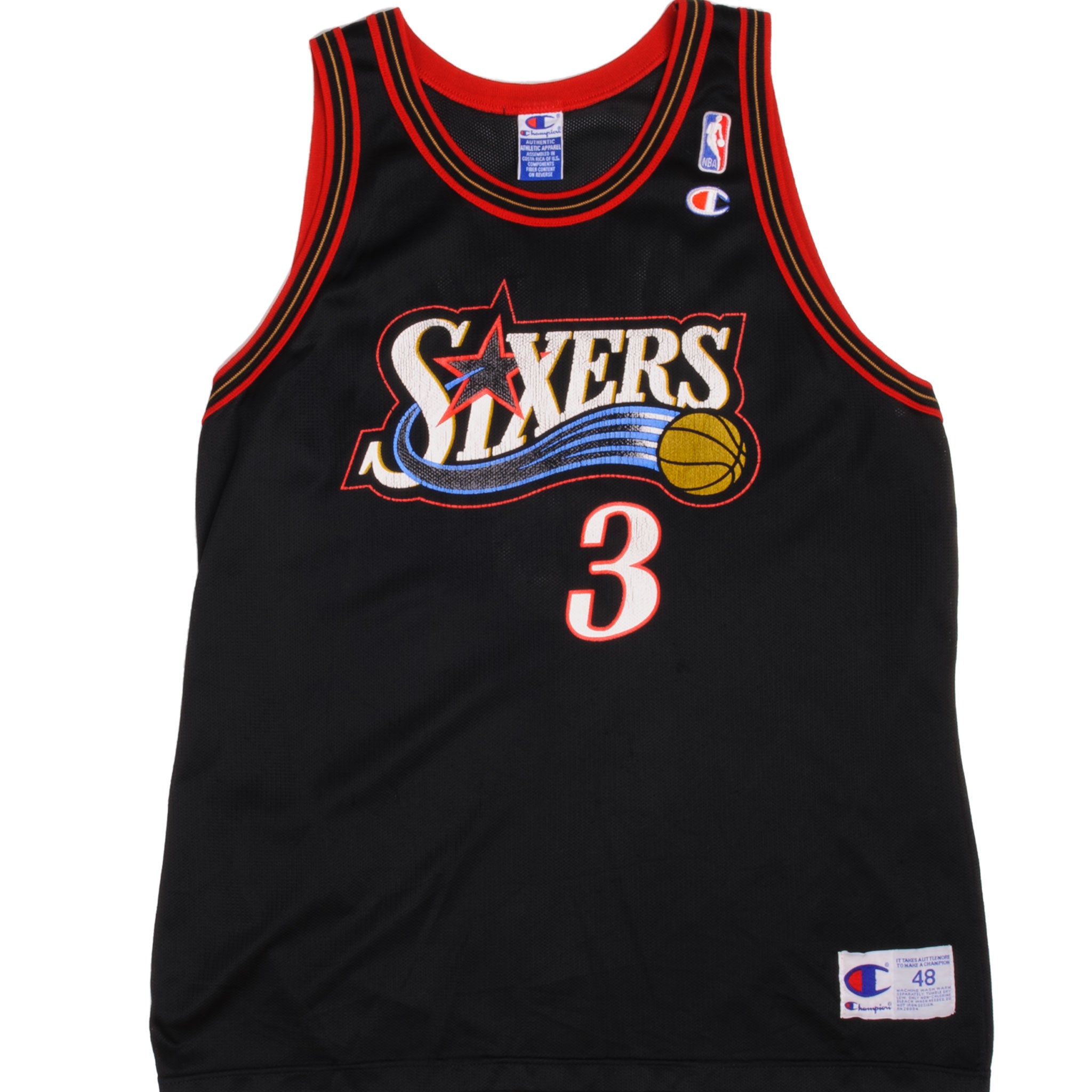 90's Philadelphia 76ers Sixers Champion Full NBA Warm-Up Size Large – Rare  VNTG
