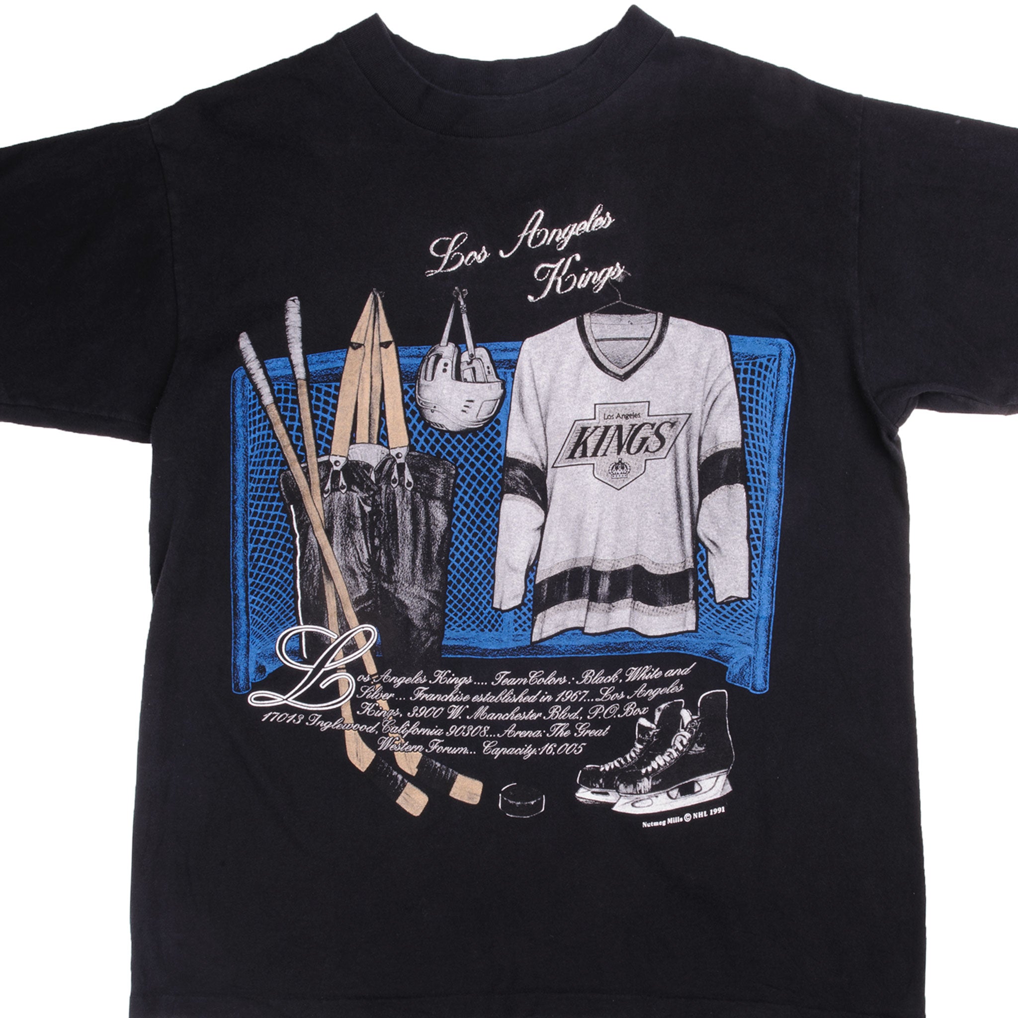 Vintage Los Angeles Kings NHL All Over Print T-Shirt 
