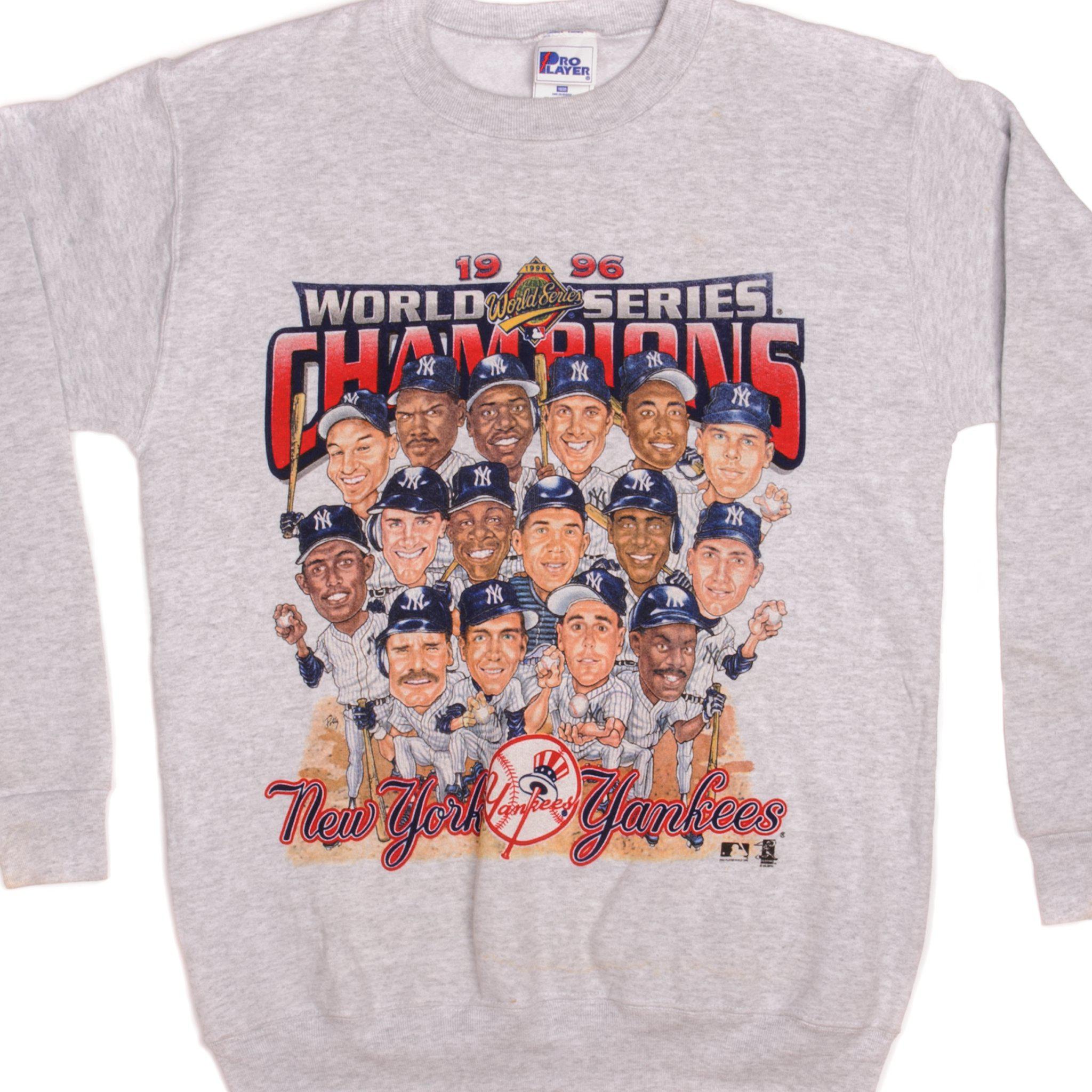 New York Yankees Vintage 90s Champions T-Shirt - Pro Player White Tee - MLB  Baseball - Official Clubhouse Shirt - Size XL - Free SHIPPING