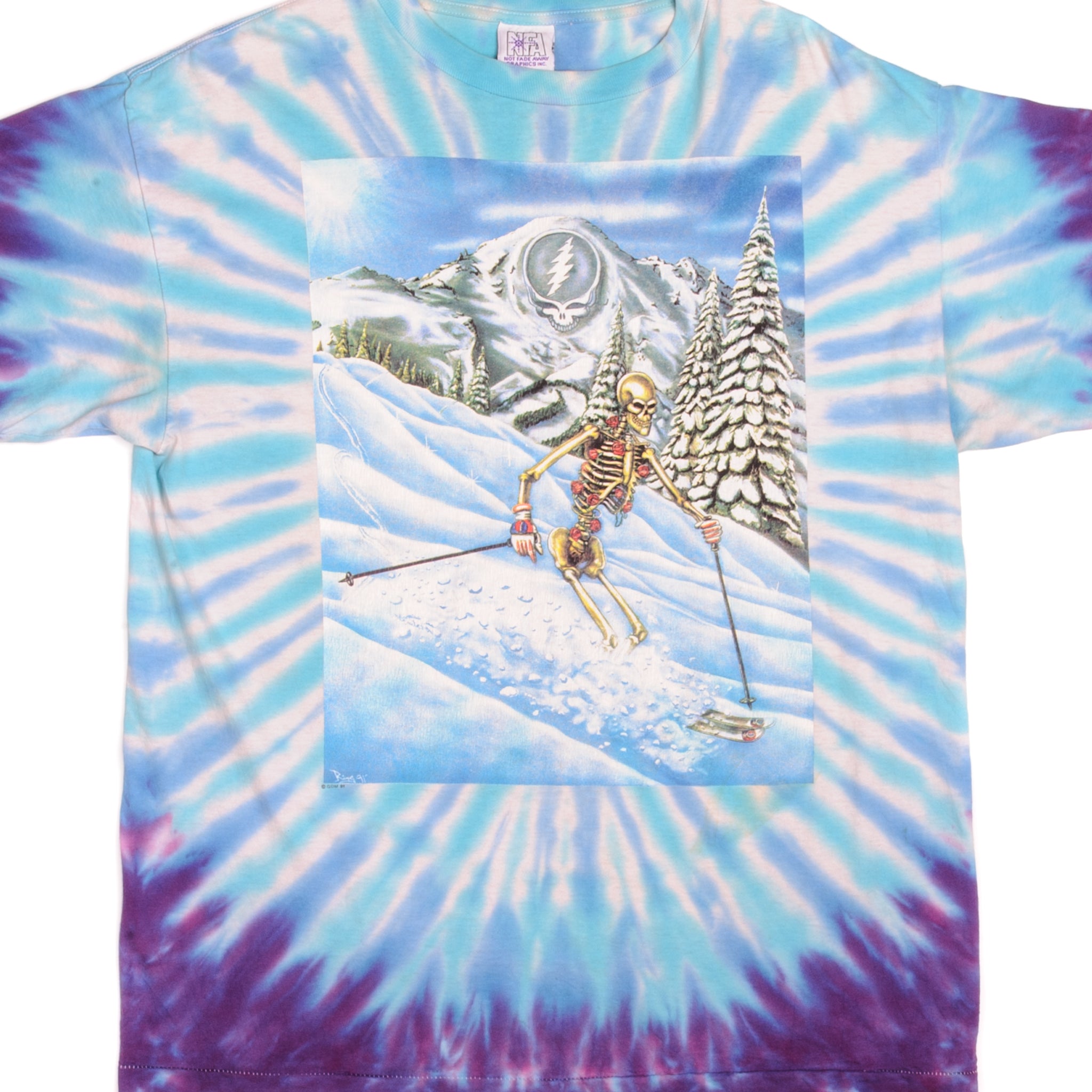 TIE-DYE USA SIZE XL MADE usa rare TEE 1991 VINTAGE THE GRATEFUL Vintage IN DEAD SHIRT –