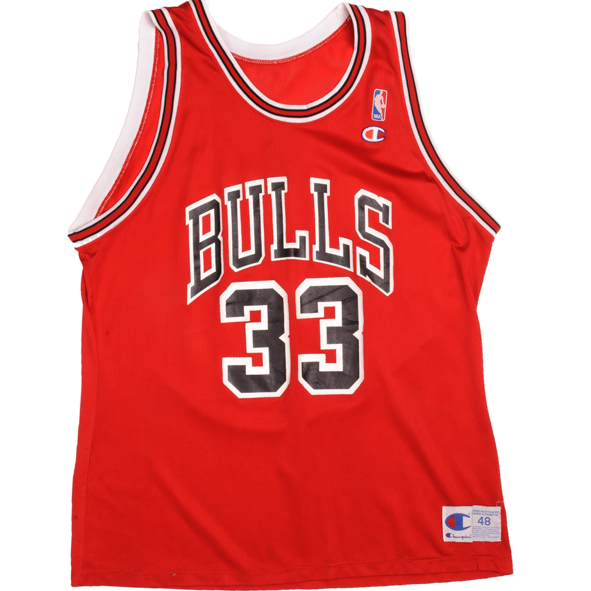 Vintage Champion NBA Chicago Bulls Jersey Jordan Late 1990s Size Large