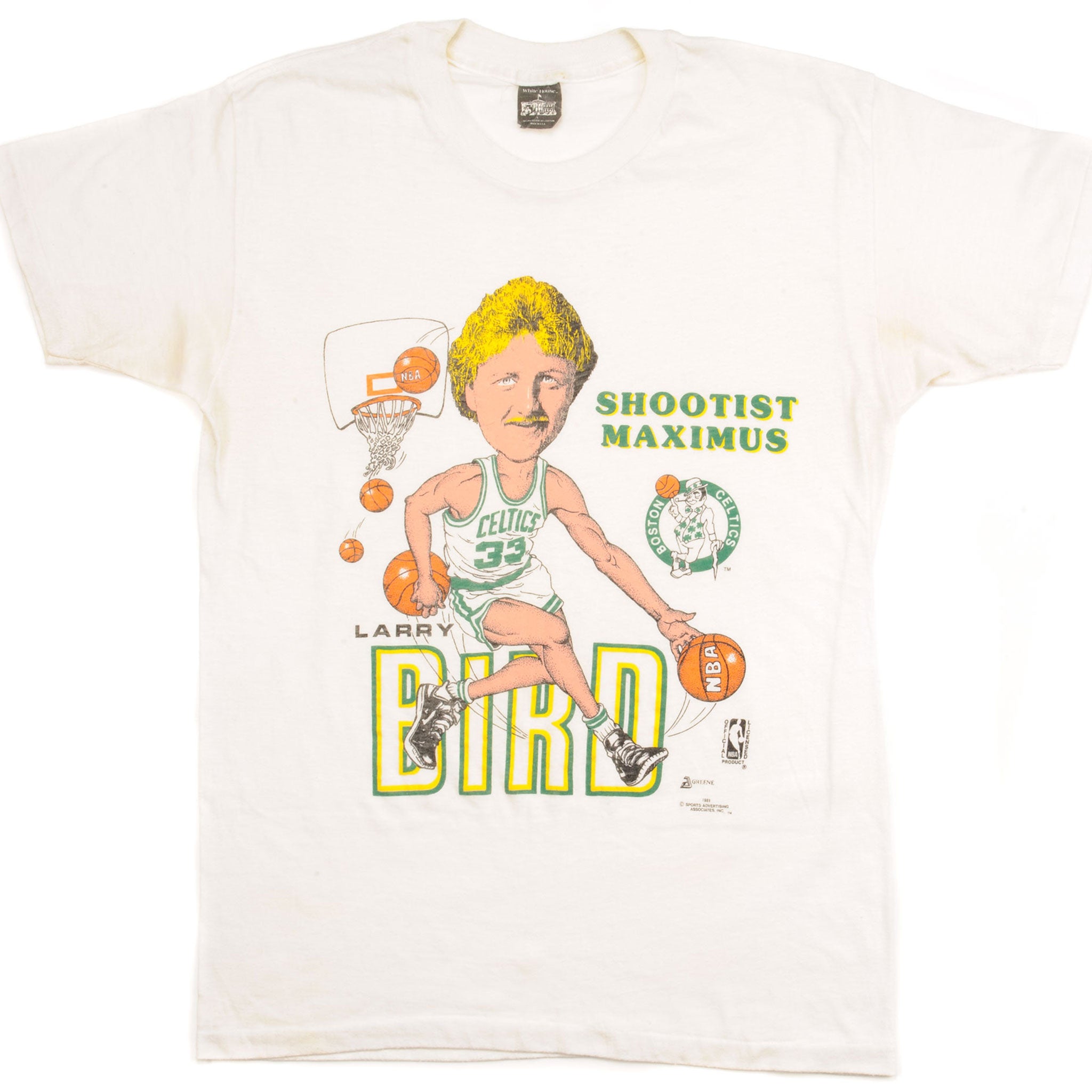 Vintage Boston Celtics Larry Bird Shirt Large