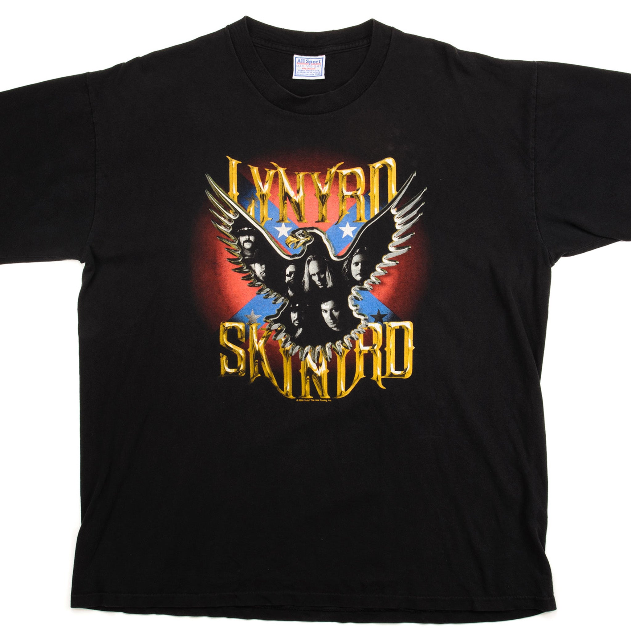 VINTAGE LYNYRD SKYNYRD OUTTA' THE HOLE TOURING TEE SHIRT 2000 SIZE XL