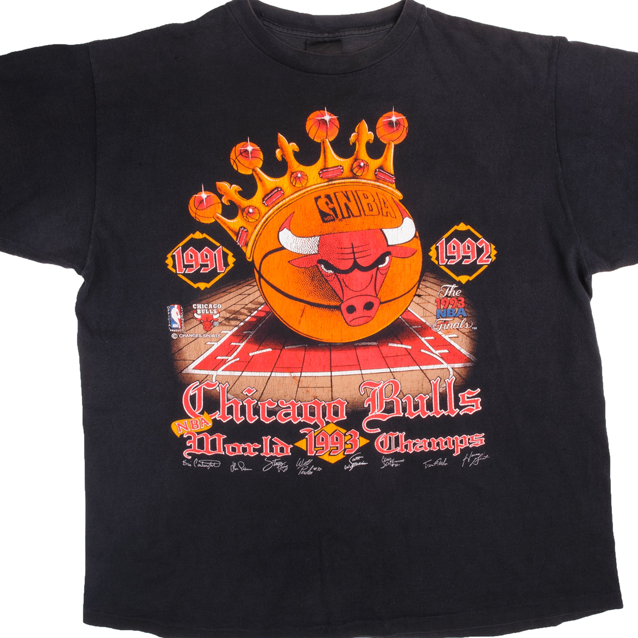 98' Chicago Bulls Six Time Champions T Shirt Size L $100 Available