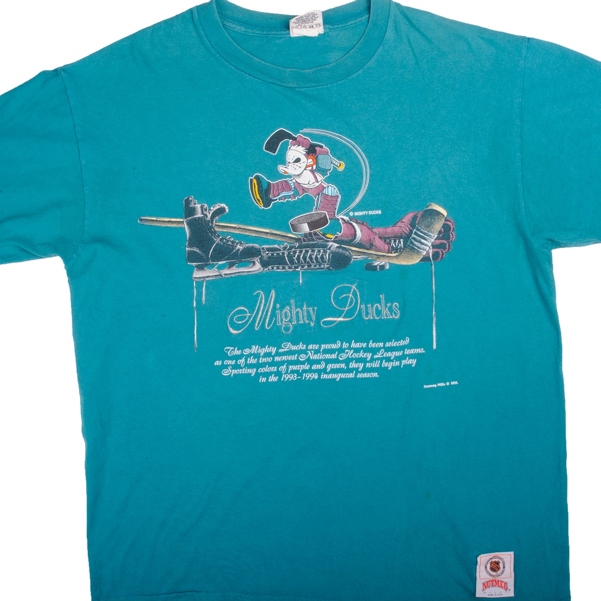 Vintage 90s Anaheim Mighty Ducks T-shirt NHL National Hockey 