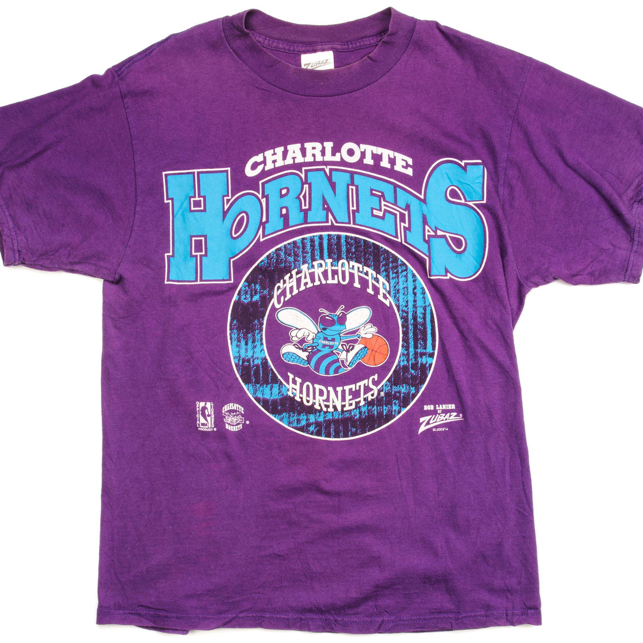 NBA Charlotte Hornets Salem Tee T Shirt Size m Vintage 90's Made In USA 72cm