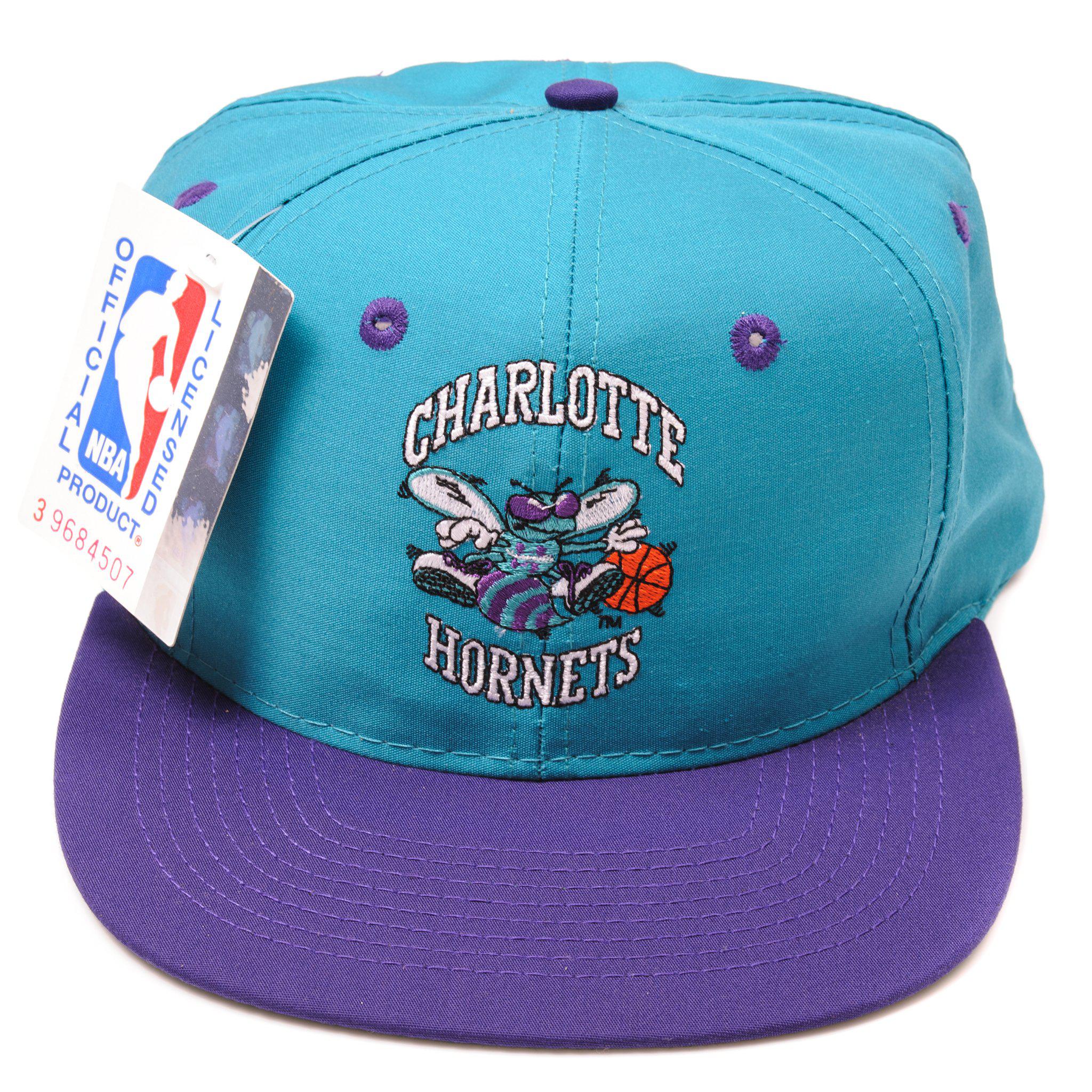 VINTAGE NBA CHARLOTTE HORNETS CAP DEADSTOCK 1990s – Vintage rare usa
