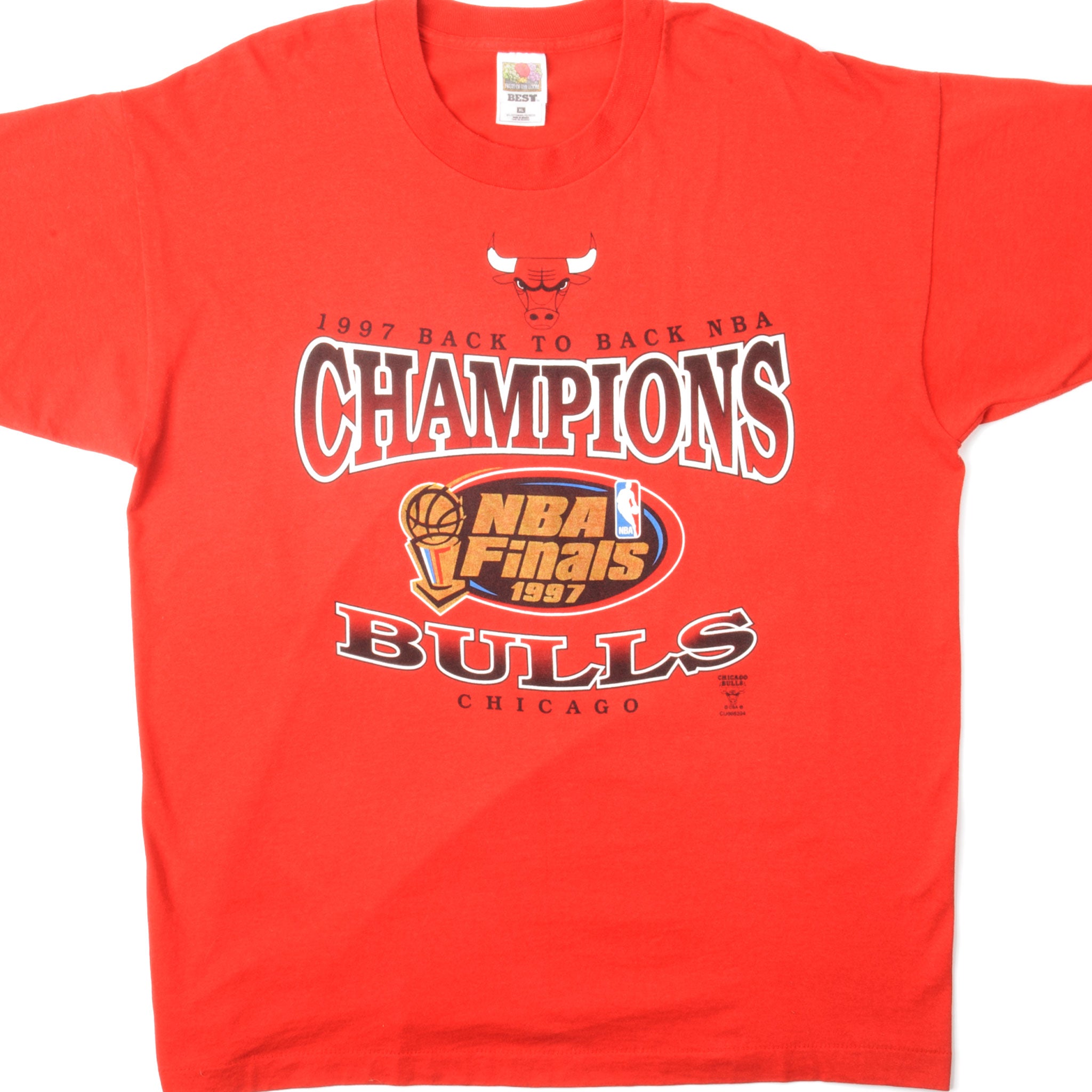 Vintage Chicago Bulls 1997 NBA Finals Champs Starter T