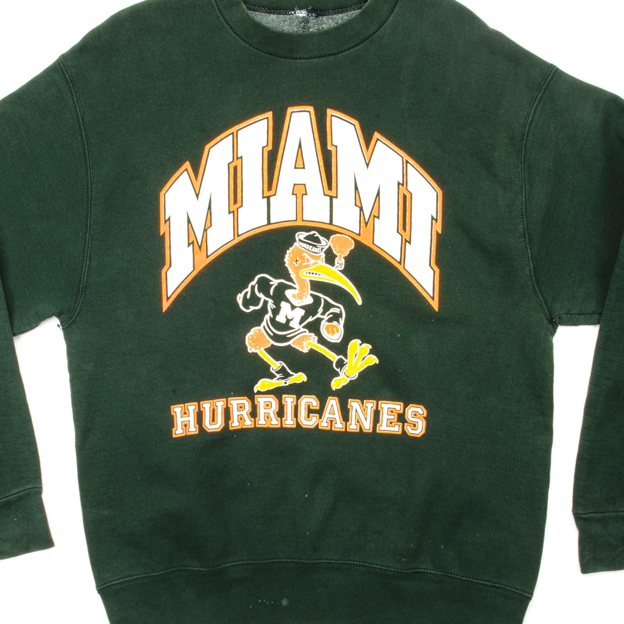 Vintage Midwest Embroidery Miami Hurricanes Sweater Men Sz M