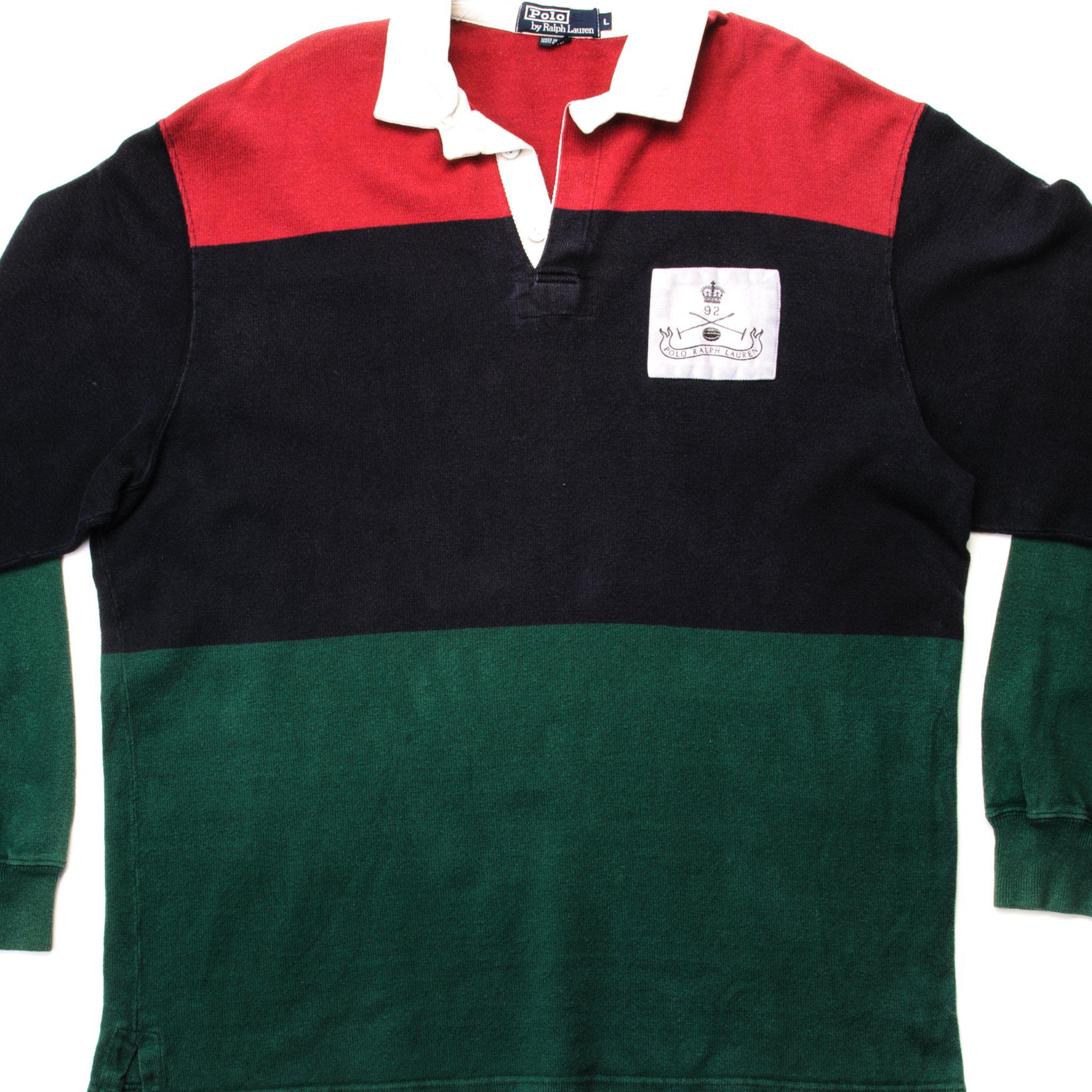 Vintage 90's Polo Sport Rugby Polo Shirt Large Polo Sport 