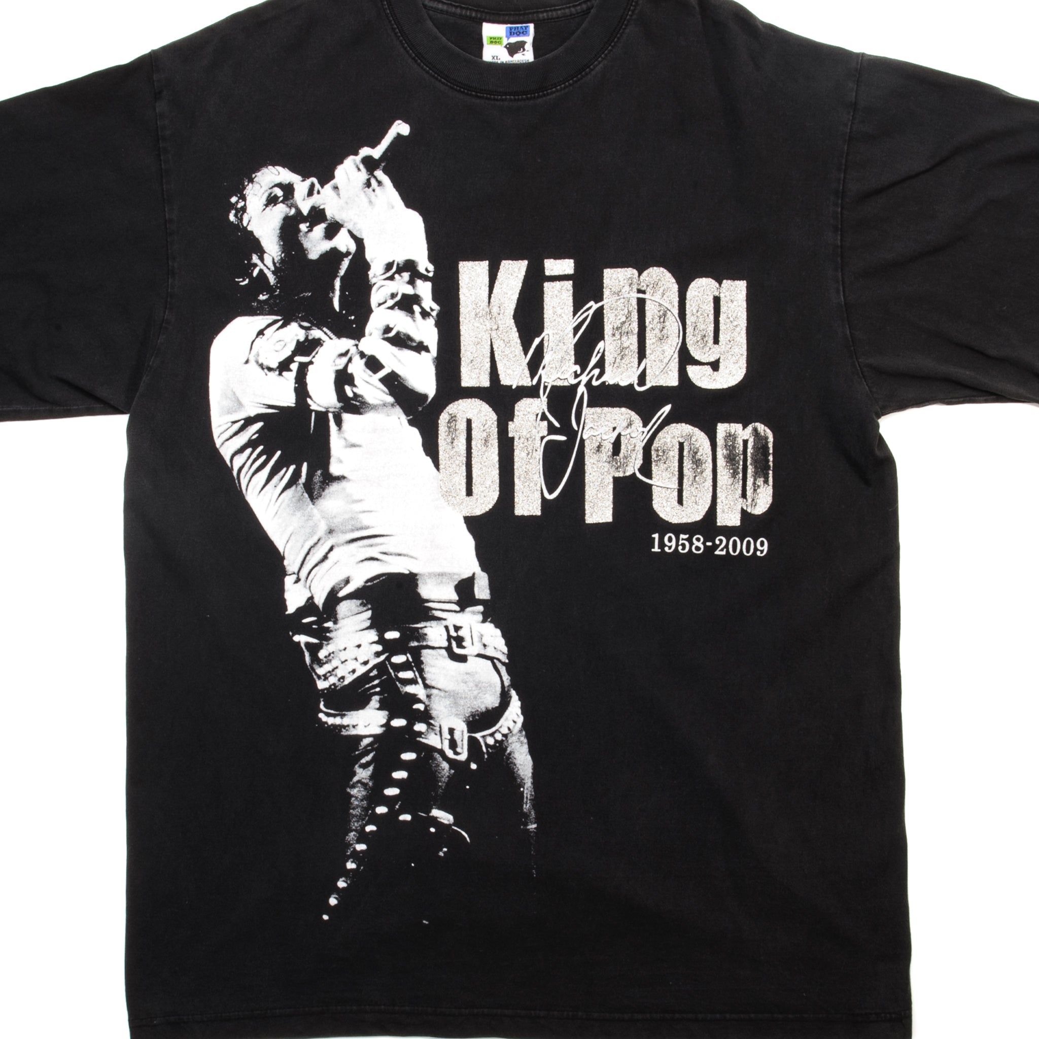 MICHAEL JACKSON DANGEROUS ALBUM KING OF POP MEN'S SIZES BLACK T SHIRTS