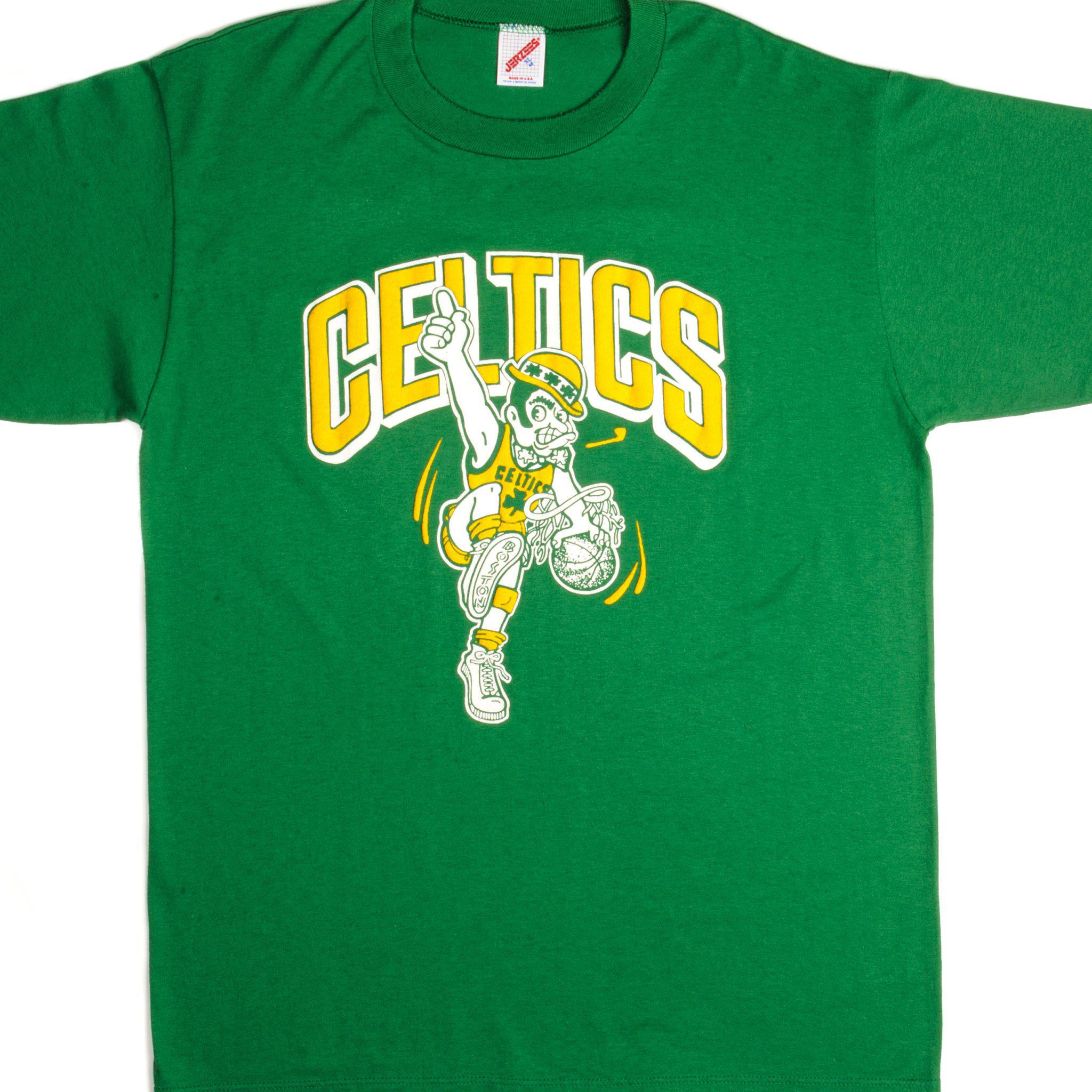 Adidas Boston Celtics basketball T-shirt green size medium