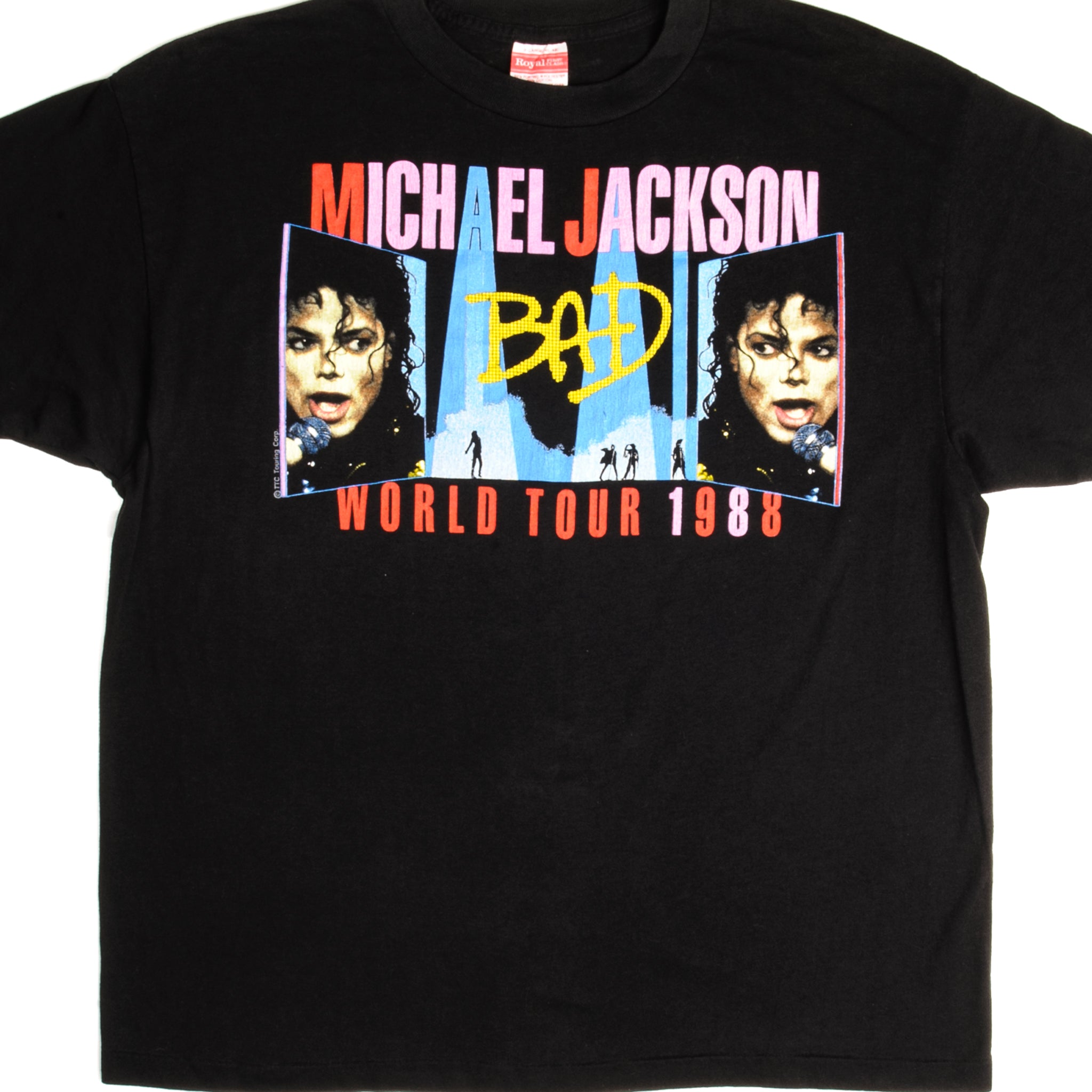 円高還元 マイケル・ジャクソン 1988年 BAD ツアーTシャツ トップス ...
