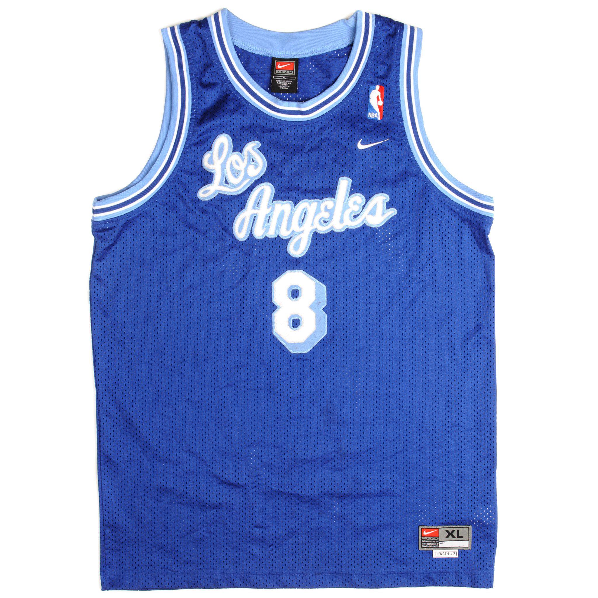 Retro Version NBA Los Angeles Lakers Blue #8 Jersey,Los Angeles Lakers