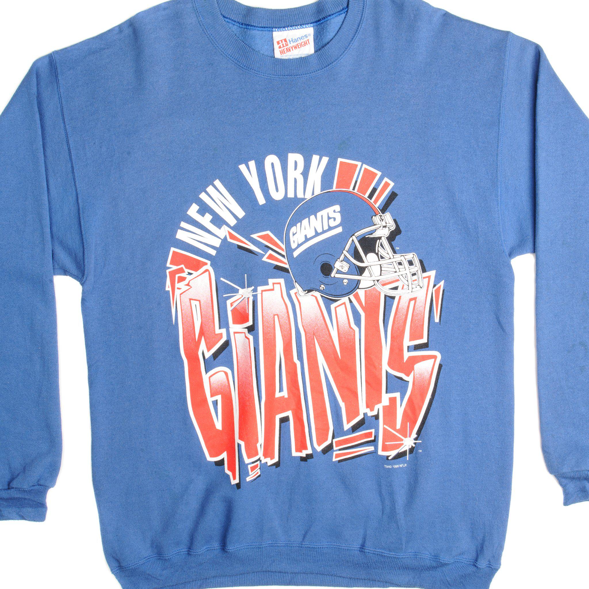 VTG Russell Athletic High Cotton NEW YORK GIANTS NFL Crew Pullover