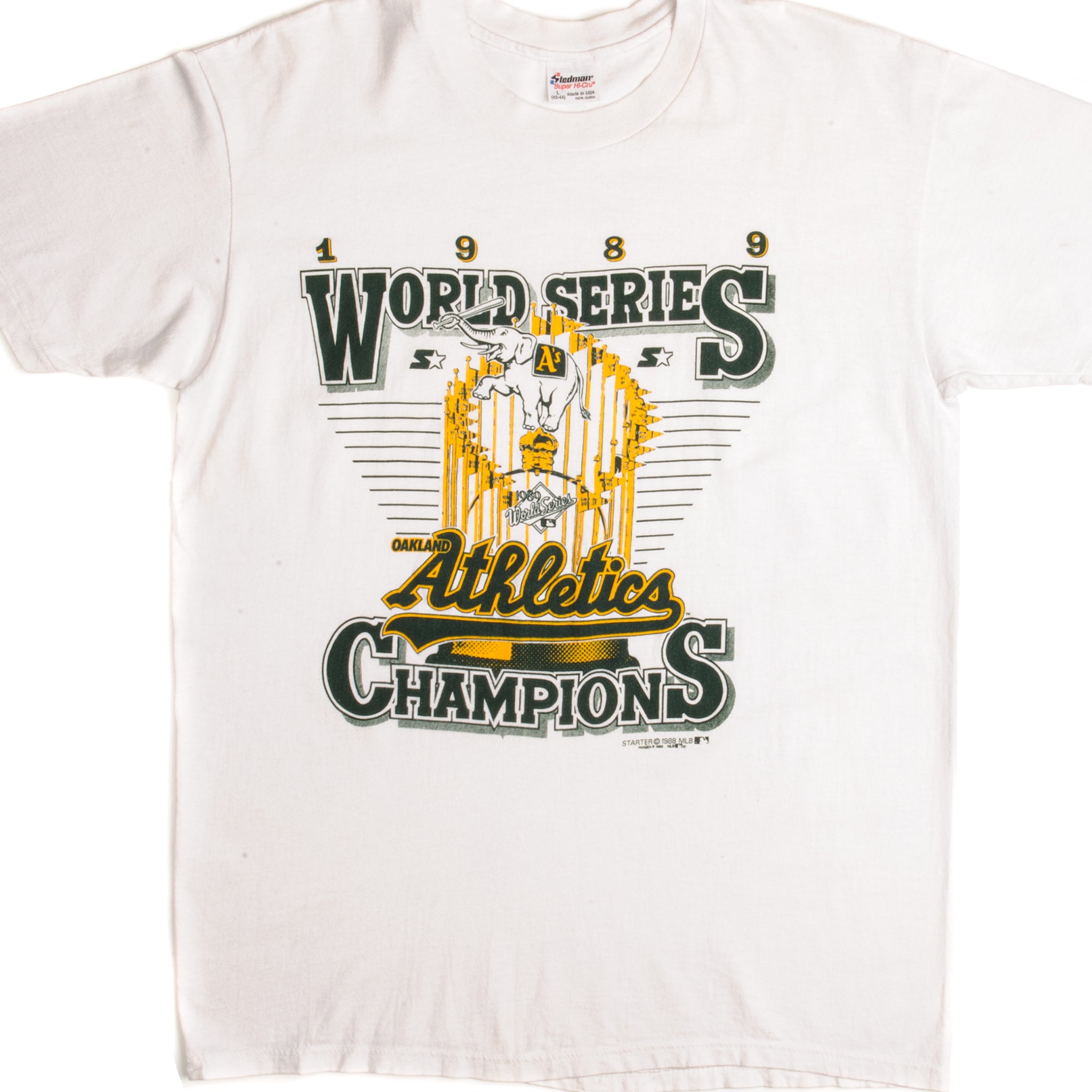 Vintage Sport Oakland Athletics Club Men's White T-shirt : Target