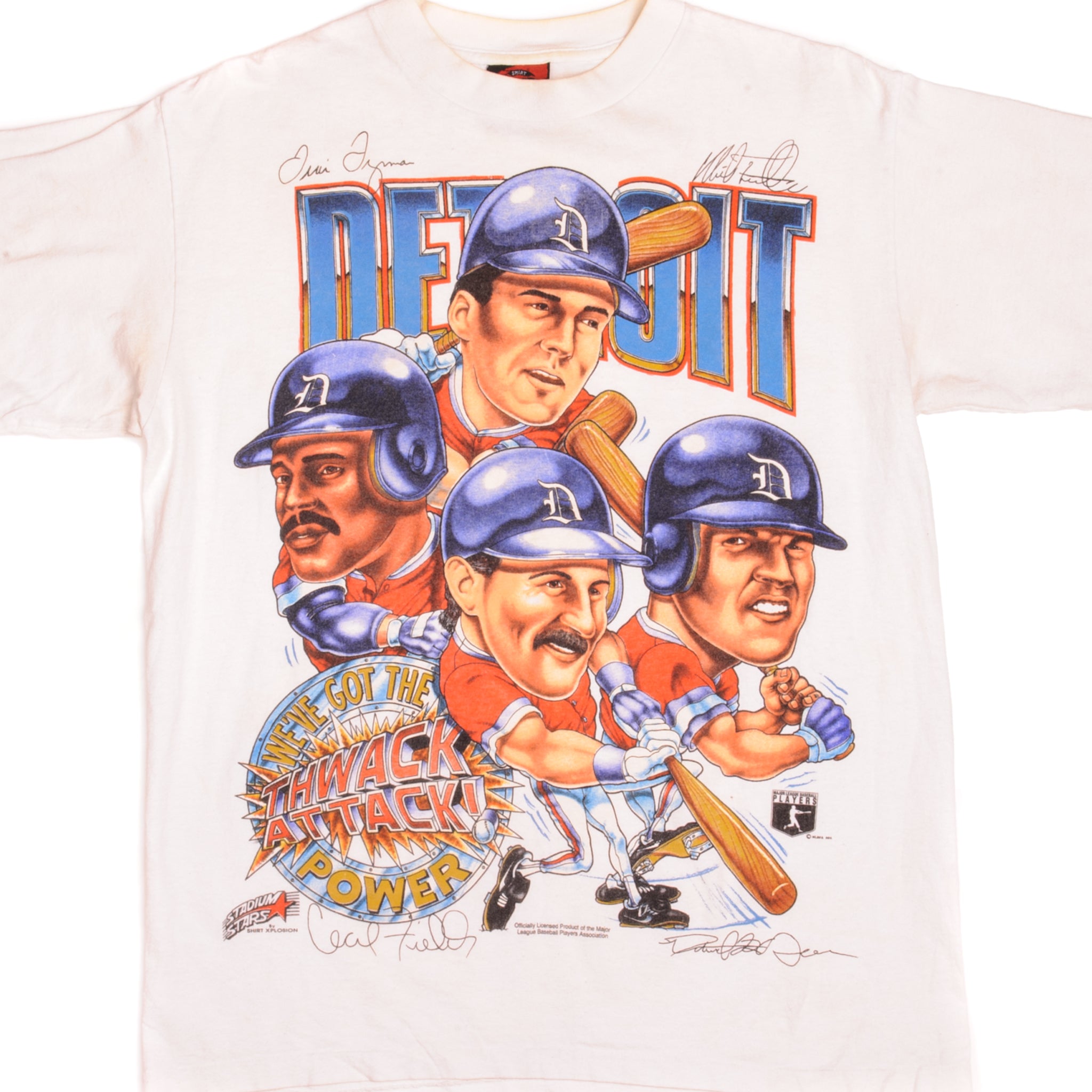 Vintage Detroit Tigers MLB Baseball 1984 BP Jersey T-Shirt Navy Blue Small