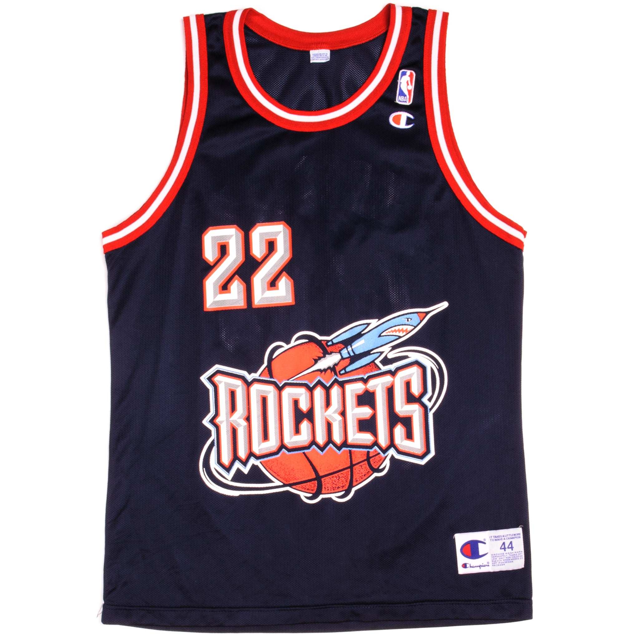 90s Houston Rockets Basketball Jersey Vintage 1990s Champion 