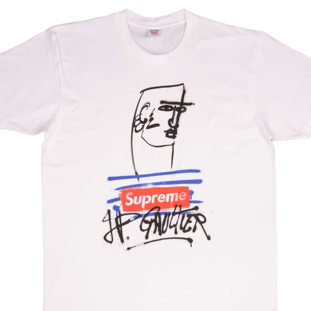 Supreme X Jean Paul Gaultier Grafiti Box Logo SS19 Tee Shirt Large Made In Usa