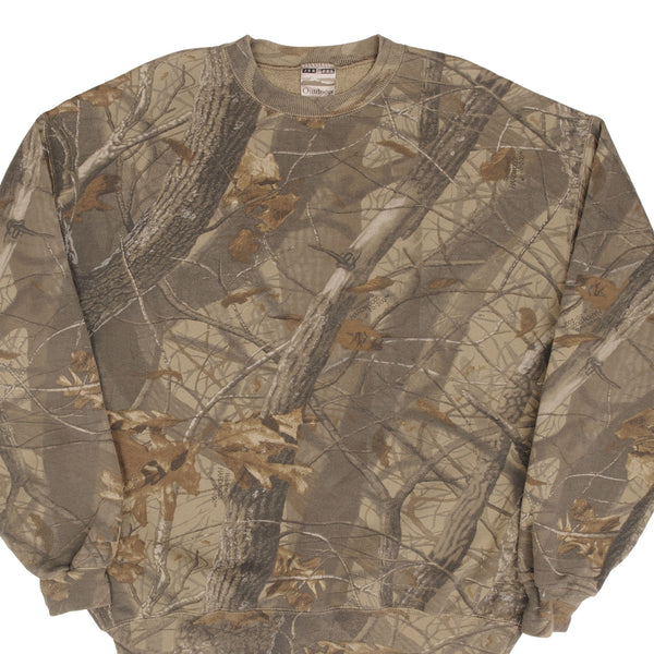 Vintage Hunting Realtree Hardwoods Camo Sweatshirt 1990S Size XL