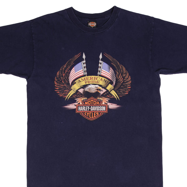 Vintage Harley Davidson American Pride Florida 2000S Tee Shirt Size Large