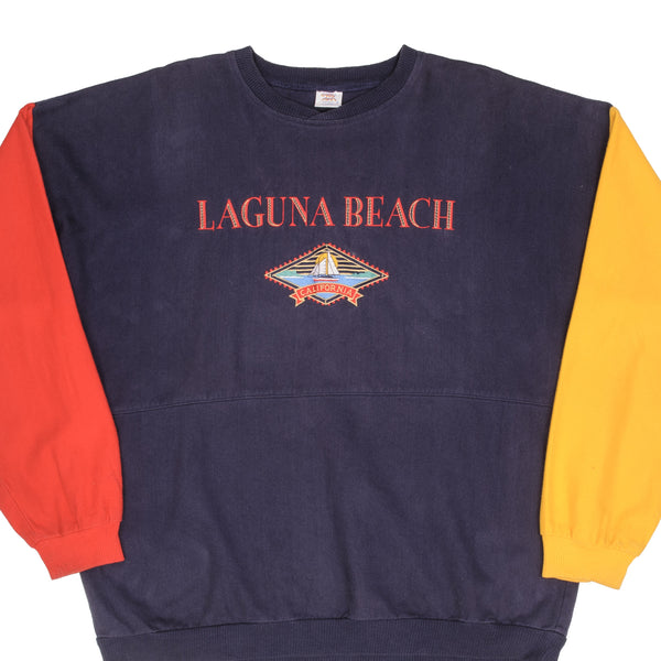 Vintage Surf Crazy Shirt Laguna Beach Sweatshirt 1990S Size Large Made In USA