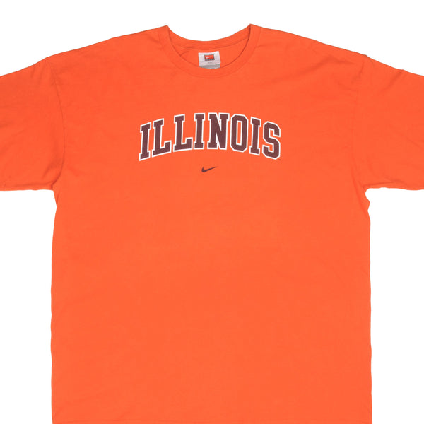 Vintage Nike Ncaa University Of Illinois Illini 2000S Tee Shirt Size 2XL