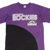 Vintage Mlb Colorado Rockies 1994 Tee Shirt Size Large Made In USA With Single Stitch Sleeves