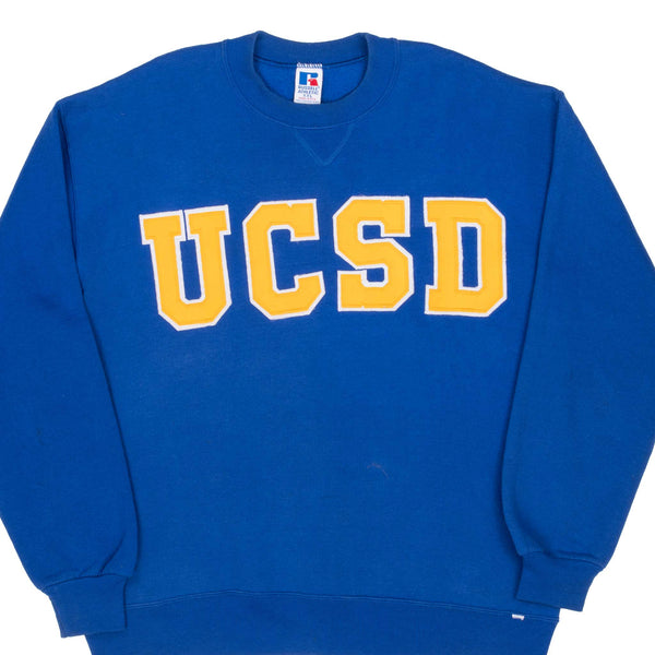 Vintage UCSD University Of California San Diego Russell Sweatshirt 1990S Size 2XL Made In Usa