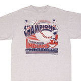 Vintage Mlb Cleveland Indians Central Division Champions 1996 Tee Shirt Size XL