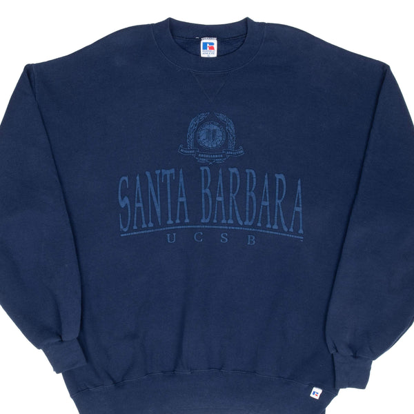 Vintage Ucsb Santa Barbara Blue Russell Sweatshirt 1990S Size XL Made In USA