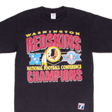 Vintage Nfl Washington Redskins Nfc Champions 1991 Tee Shirt Size Medium Made In Usa With Single Stitch Sleeves