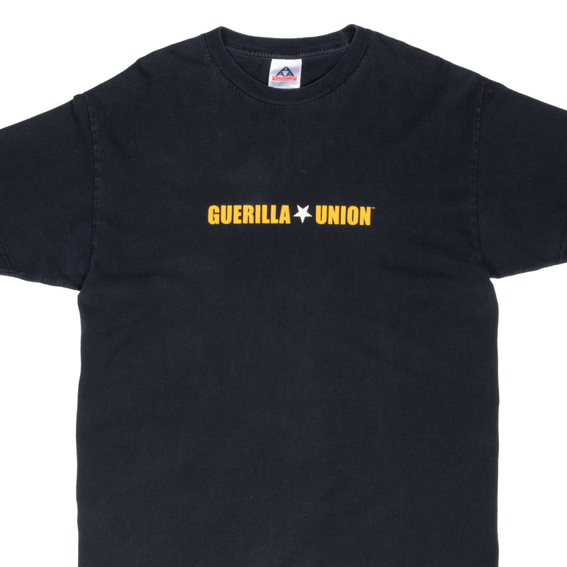 Vintage Guerilla Union Wu Tang Rock The Bells Festival 2004 Black Tee Shirt Size Large