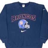 Vintage Nike Nfl Denver Broncos Sweatshirt 1990S Size Large Made In Usa