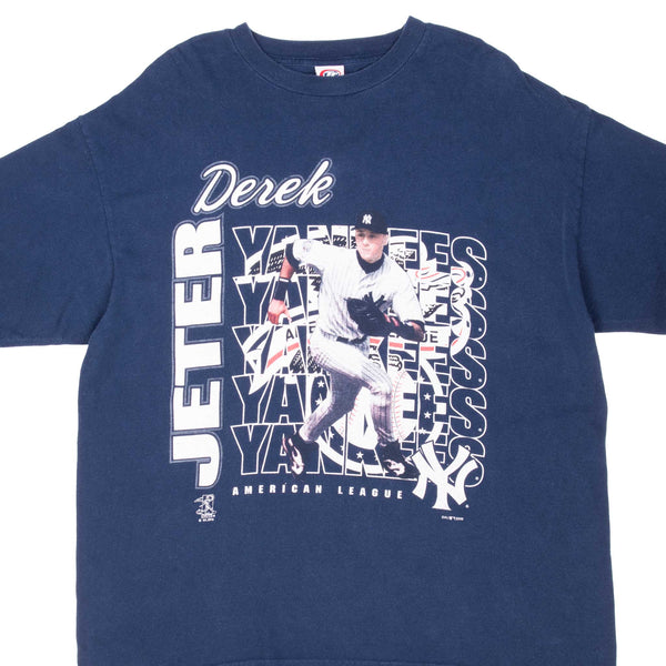 Vintage Mlb New York Yankees Derek Jeter 2000 Tee Shirt Size XL