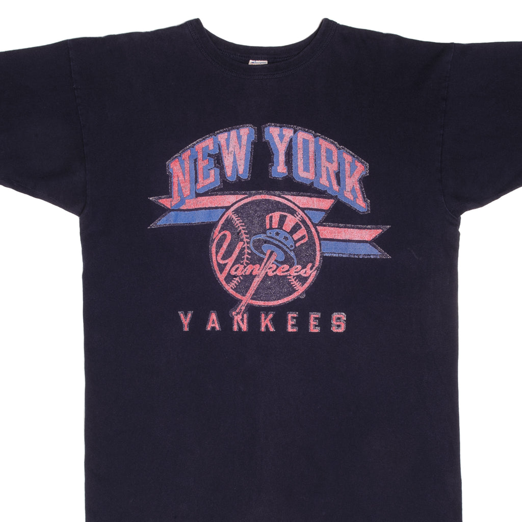 Vintage 1980s New York Yankees Baseball Logo T-Shirt