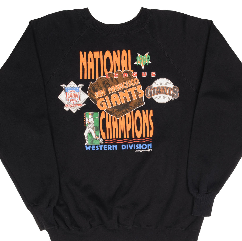 Vintage Mlb San Francisco Giants National League Champions 1989 Sweatshirt Size XL Made In USA