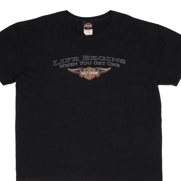 Vintage Harley Davidson Upper Sandusky Oh Tee Shirt Size 3XL